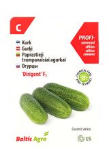 BALTIC AGRO Cucumber Seeds 'Dirigent' F1 15 seeds 1pcs