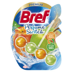 BREF WC valiklis-gaiviklis BREF PERFUME SWITCH PEACH-APPLE 50g