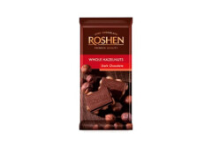 ROSHEN Šokolāde melnā ar veseliem riekstiem 90g