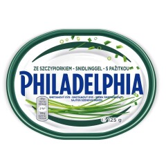 PHILADELPHIA Tepamasis sūris PHILADELPHIA su česnakais, 11% rieb. s. m., 125 g 125g