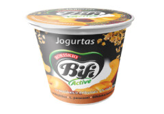 ROKIŠKIO BIFI ACTIVE Yogurt 2% BIFI ACTIVE with peaches, 200g 200g