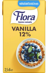 FLORA Väikese laktoosisisaldusega vanillikaste 250ml