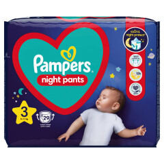 PAMPERS Autiņbiksītes nakts s3 6-12 kg 29pcs