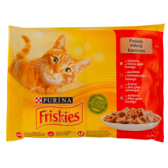 FRISKIES Kiisueine lihaga 4x85g 340g