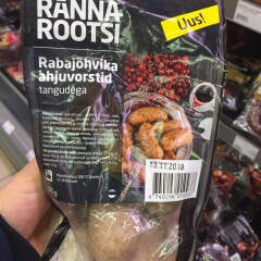 RANNAROOTSI Rabajõhvika ahjuvorstid tangudega 375g