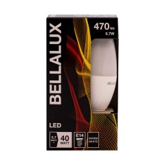 BELLALUX Led lempa b40 5.7w e14 2700k 470lm 1pcs