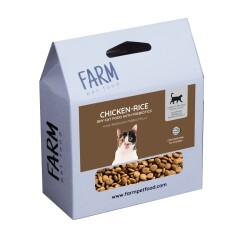 FARM PET FOOD Kassisööt kana ja riisiga 300g