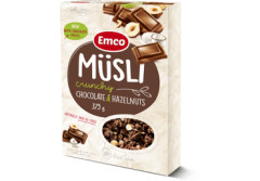 EMCO Krõbe müsli šokolaadi ja sarapuupähklitega 375g