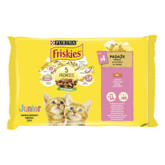 PURINA FRISKIES KIISUEINE KASSIPOEG 4*85g kana-porgand 340g