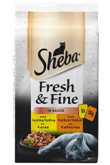 SHEBA Täissööt kassidele fresh&fine linnuliha kastmes 6x50g 300g