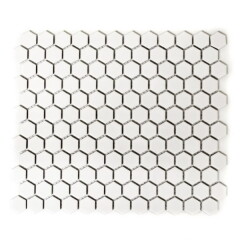 CERROL Keraamiline mosaiikplaat Hexagon Cerrol 26x30cm valge 12pcs
