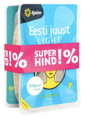 EPIIM Eesti juust Light viilutatud + Edam juust viilutatud (kombopakend) 450g