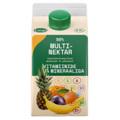 LARGO Multinektar vitamiinidega, mahlasisaldus 50% 0,5l