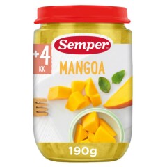 SEMPER FROM 4 MONTHS MANGO PUREE, 190g