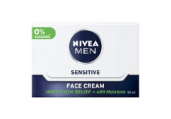 NIVEA MEN Vyriškas drėkinantis veido kremas NIVEA SENSITIVE 50ml