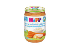 HIPP Ekol. ryžių ir morkų tyrelė HIPP su kalakutiena (nuo 8 men.) 220g
