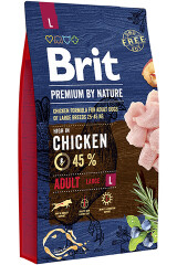 BRIT PREMIUM Adult l koeratoit kanalihaga 8kg