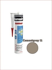 CERESIT Sanitarinis silikonas CERESIT CS25, pilko cemento sp. 12, 280 ml 280ml