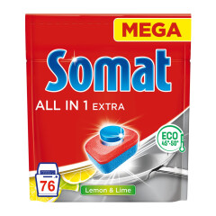 SOMAT Indaplovių tabletės SOMAT ALL in 1 EXTRA 76pcs