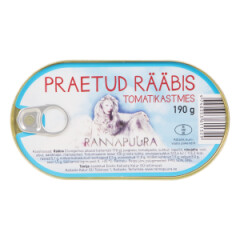 RANNAPUURA PRAETUD RÄÄBIS TOMATIKASTMES 190g