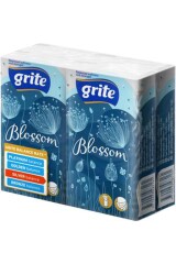 GRITE BLOSSOM Taskurätikud Blossom 4x10 tk, 3-kihiline 40pcs