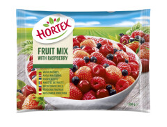 HORTEX Šaldytas uogų mišinys HORTEX su avietėmis 0,3kg