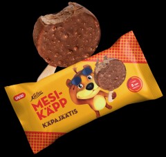MESIKÄPP Chocolate ice cream waffle-chocolate glaze 0,056kg