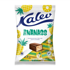 KALEV Kalev Ananass pineapple-flavoured wafer candies 150g