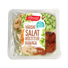 MAMMA Värske salat röstitud kanaga 295g