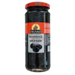 FIGARO melnas olīvas bez kauliem 340g