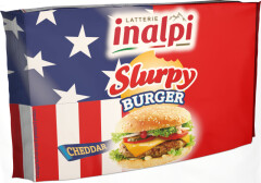 INALPI Lydytas sūris su čederiu SLURPY BURGER riekelėmis, 6x1kg 1kg