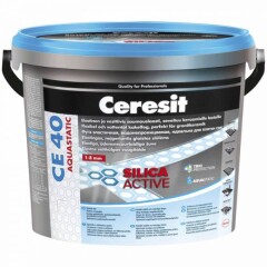 CERESIT Elastingas plytelių siūlių glaistas CERESIT CE40 AQUSTATIC 16, grafito sp., 2 kg 2kg