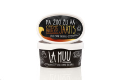 LA MUU Crème brûlée ice cream, organic 400g