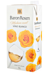 BARON ROSEN Valge vein medium sweet tetrapak. 100cl