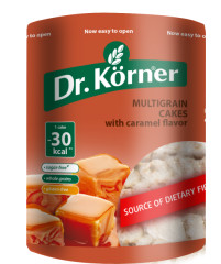 DR. KÖRNER Caramel corn and rice crispbreads 90g