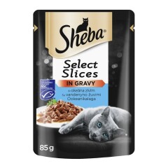 SHEBA Sheba kaķu maltīte ar tunci mērcē, 85g. 85g