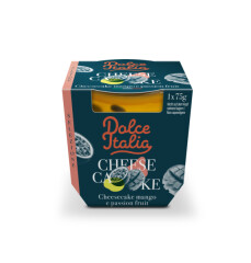 DOLCE ITALIA Sūrio pyragas su mangais ir pasiflorais DOLCE ITALIA, 6x75g 75g