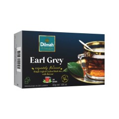 DILMAH DILMAH Earl Grey 20 s/s /bergamočių skonio juodoji arbata 30g