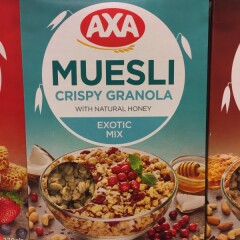 AXA Musli axa ar dzērvenēm un kokosriekstiem 375g