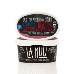 LA MUU Cookies & Cream Ice Cream, organic 400g