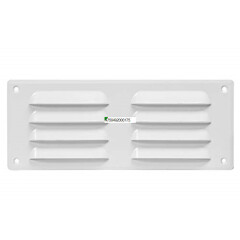 EUROPLAST Metalinės ventiliacijos grotelės MR26105, 260 x 105 mm, baltos sp. 1pcs