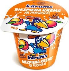 KARUMS Curd cream with peaches 95g
