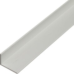 GAH ALBERTS Aliuminio profilis kampinis anoduotas, sidabrinės sp. 20x10x1,5x2000 mm 1pcs
