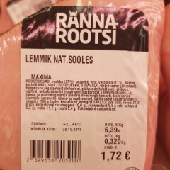 RANNAROOTSI Lemmik nat. sooles 1kg