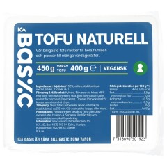 ICA BASIC Tofu naturaalne 450g