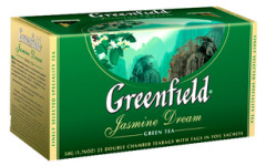 GREENFIELD tēja zaļā jasmīnu 100g