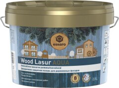ESKARO Dekoratiivne puidukaitsevahend Wood Lasur Aqua Eskaro 2.7L pähklipruun 2,7l