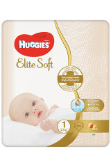 HUGGIES Sauskelnės HUGGIES ELITE SOFT 1 (3-5 kg) 84pcs