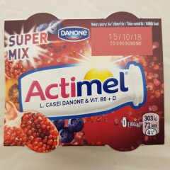 ACTIMEL Jog. dzēr. Actimel granāt. mell. 4x100g 400g