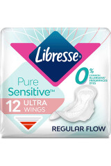 LIBRESSE Higieniniai paketai LIBRESSE PURE SENSITIVE ULTRA NORMAL 12pcs